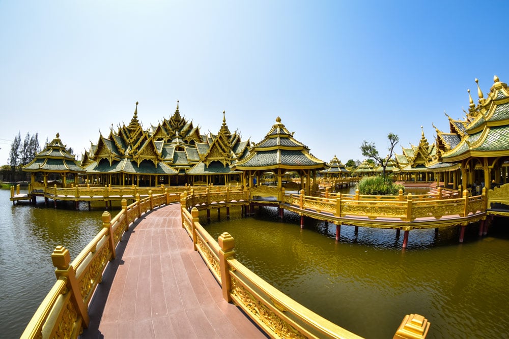 Ancient City in Bangkok Goldener Tempel