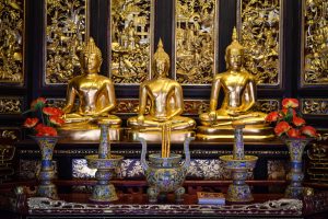 Ancient City in Bangkok goldene Buddhas