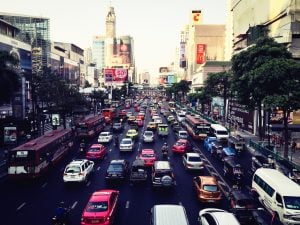 Die Straßen von Bangkok